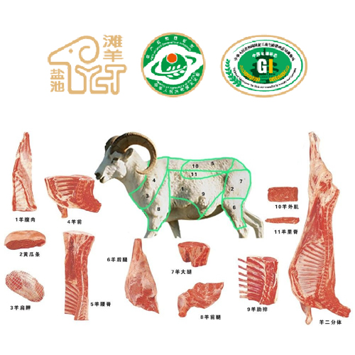  滩羊肉分割切块图