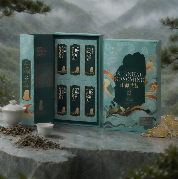 华祥苑山海共茗普洱熟茶126克